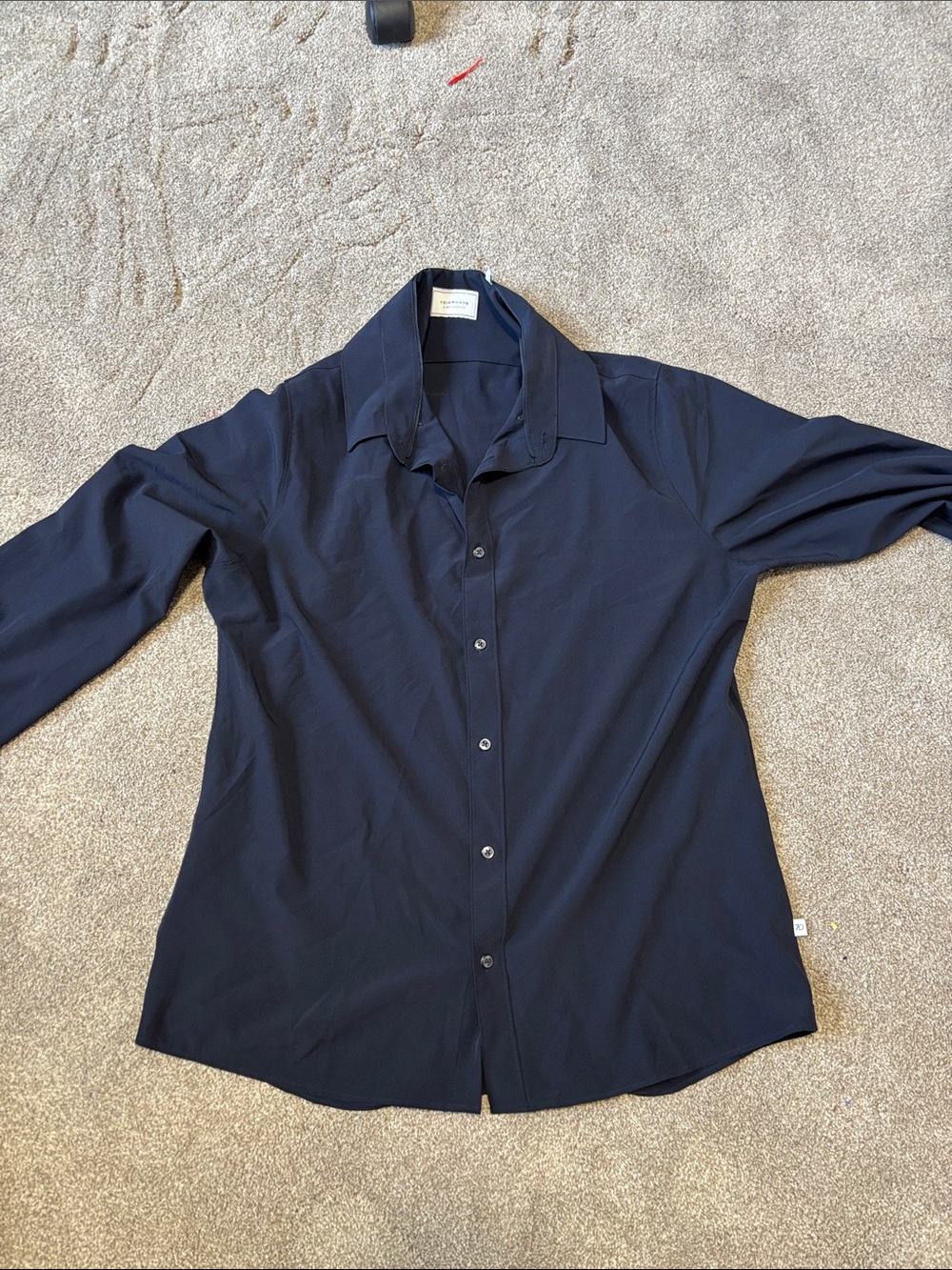 7 Diamonds Navy Long-Sleeve Button-Down Shirt